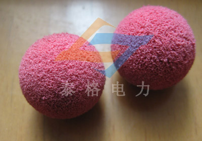 海绵胶球,硬质胶球,剥皮胶球,金钢砂胶球,剥皮胶球,硬质偏心球-连云港泰格电力设备有限公司